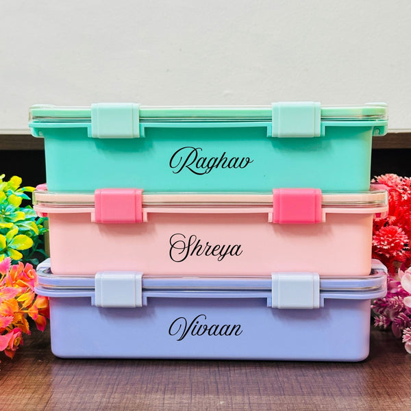 3 grid sleek design lunch box