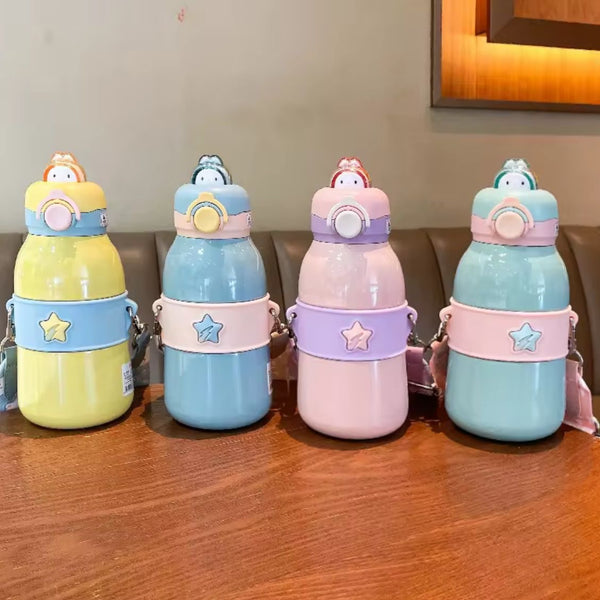 490 ml stainless steel sipper bottles