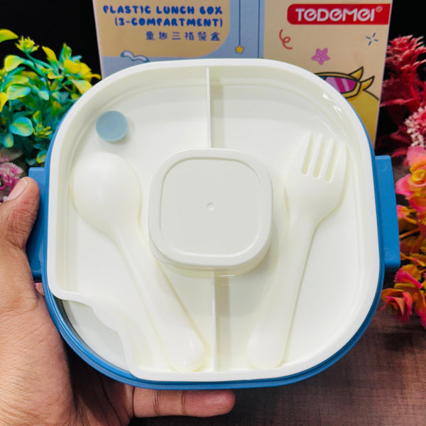 Tedeme 3 grid lunch box for junior kids