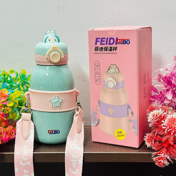 490 ml stainless steel sipper bottles