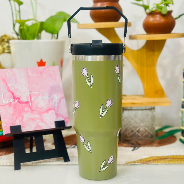 900 ml Pinterest style steel tumblers
