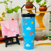 900 ml Pinterest Style Steel Sipper Tumblers