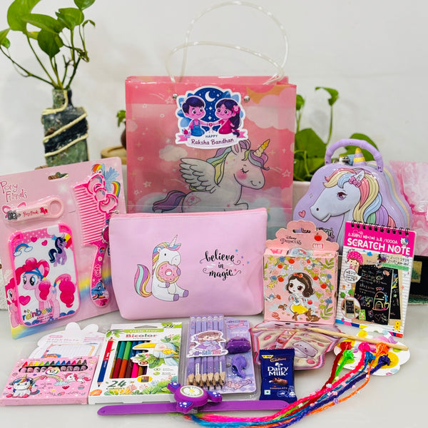 Unicorn themed Rakhi Gifting hamper