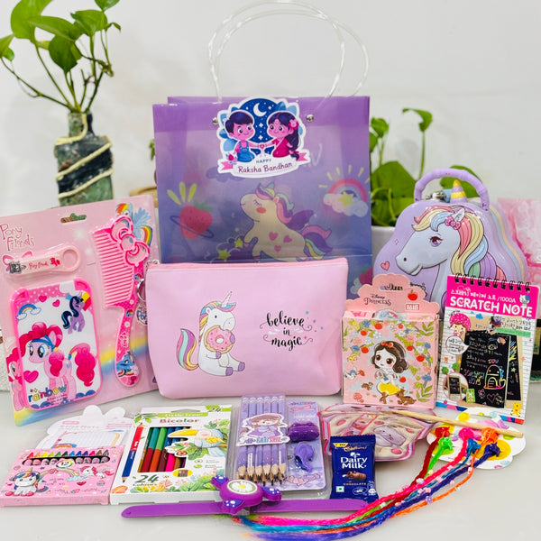 Unicorn themed Rakhi Gifting hamper