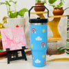 900 ml Pinterest style steel tumblers
