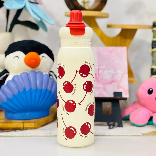 650 ml dual sipper stainless steel bottle