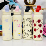 650 ml dual sipper stainless steel bottle