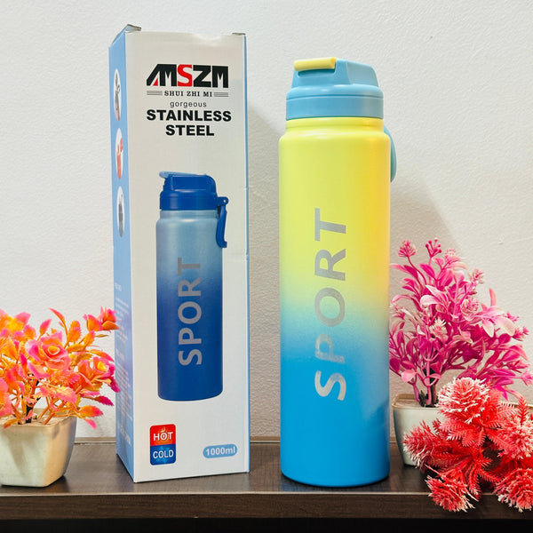 Stainless steel 1 litre sipper bottle