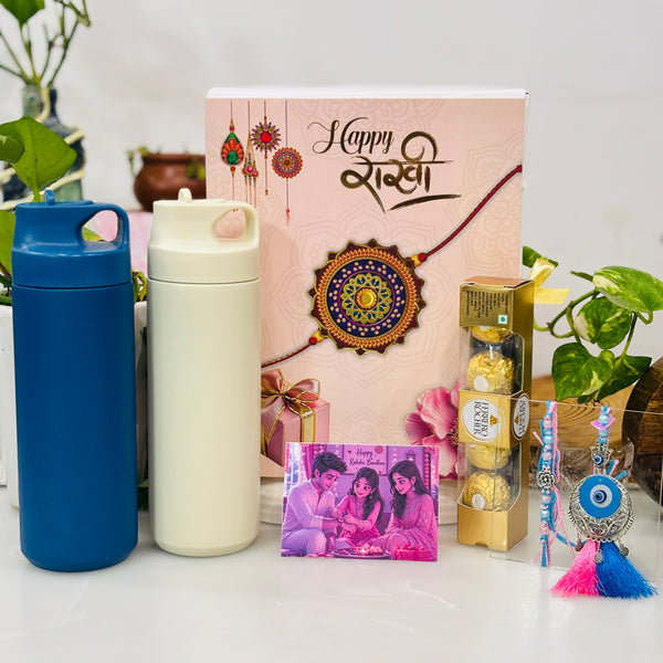 Personalized Rakhi Gifting Hamper For Bhai and Bhabhi