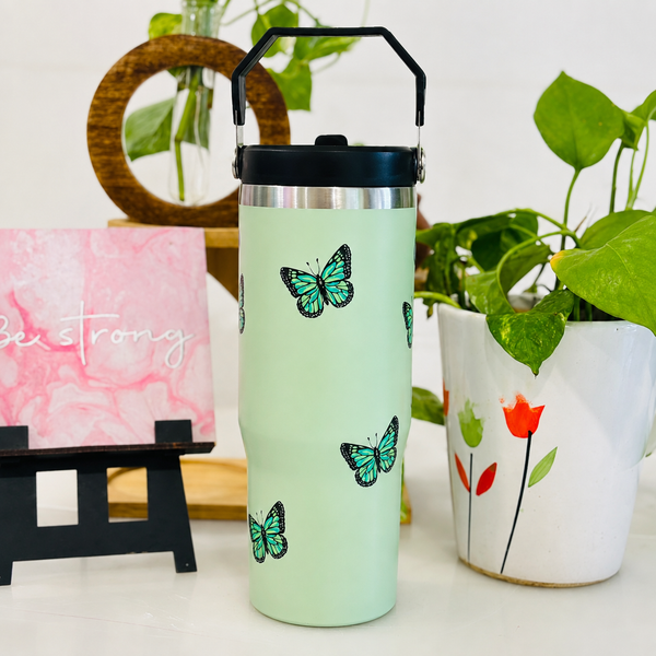 900 ml Pinterest Style Steel Sipper Tumblers