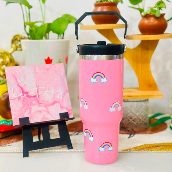 900 ml Pinterest Style Steel Sipper Tumblers